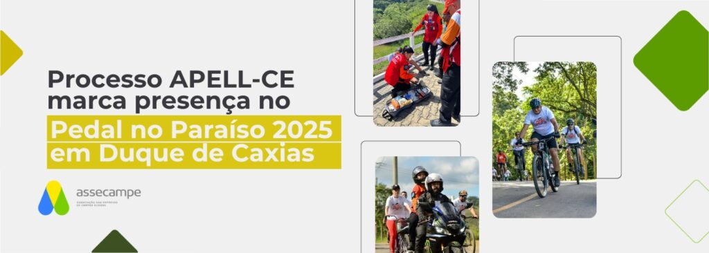 Processo APELL-CE marca presença no Pedal no Paraíso 2025 em Duque de Caxias